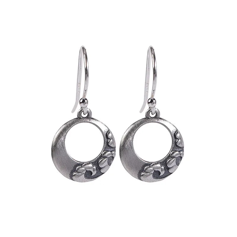 S925 Sterling Silver Vintage Earrings Women's Peace Buckle Peace Pattern Flowers Fine Jewelry Earrings Gift
S925 Sterling Silver Vintage Earrings Women's Peace Buckle Peace Pattern Flowers Fine Jewelry Earrings Gift