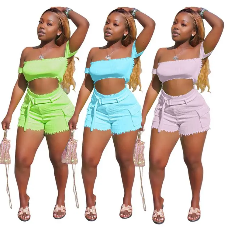 M9822 Two Piece Shorts Set Woman 2 Piece Set Women Crop Top Womens 2020 Fashion Stylish Clothing
M9822 Two Piece Shorts Set Woman 2 Piece Set Women Crop Top Womens 2020 Fashion Stylish Clothing