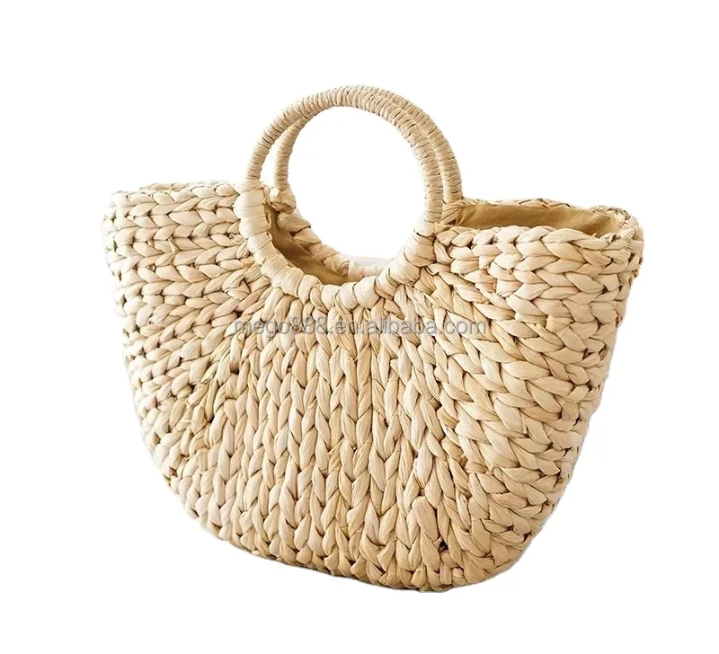 Factory direct hand woven basket straw bags ladies simple beach 2021 bucket handbag, Customizable
Factory direct hand woven basket straw bags ladies simple beach 2021 bucket handbag, Customizable