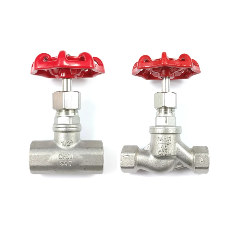 Thread General ANSI BS DIN S Type DN15 SS304 CF8 Stainless Steel Threaded Water Globe Valve
Thread General ANSI BS DIN S Type DN15 SS304 CF8 Stainless Steel Threaded Water Globe Valve