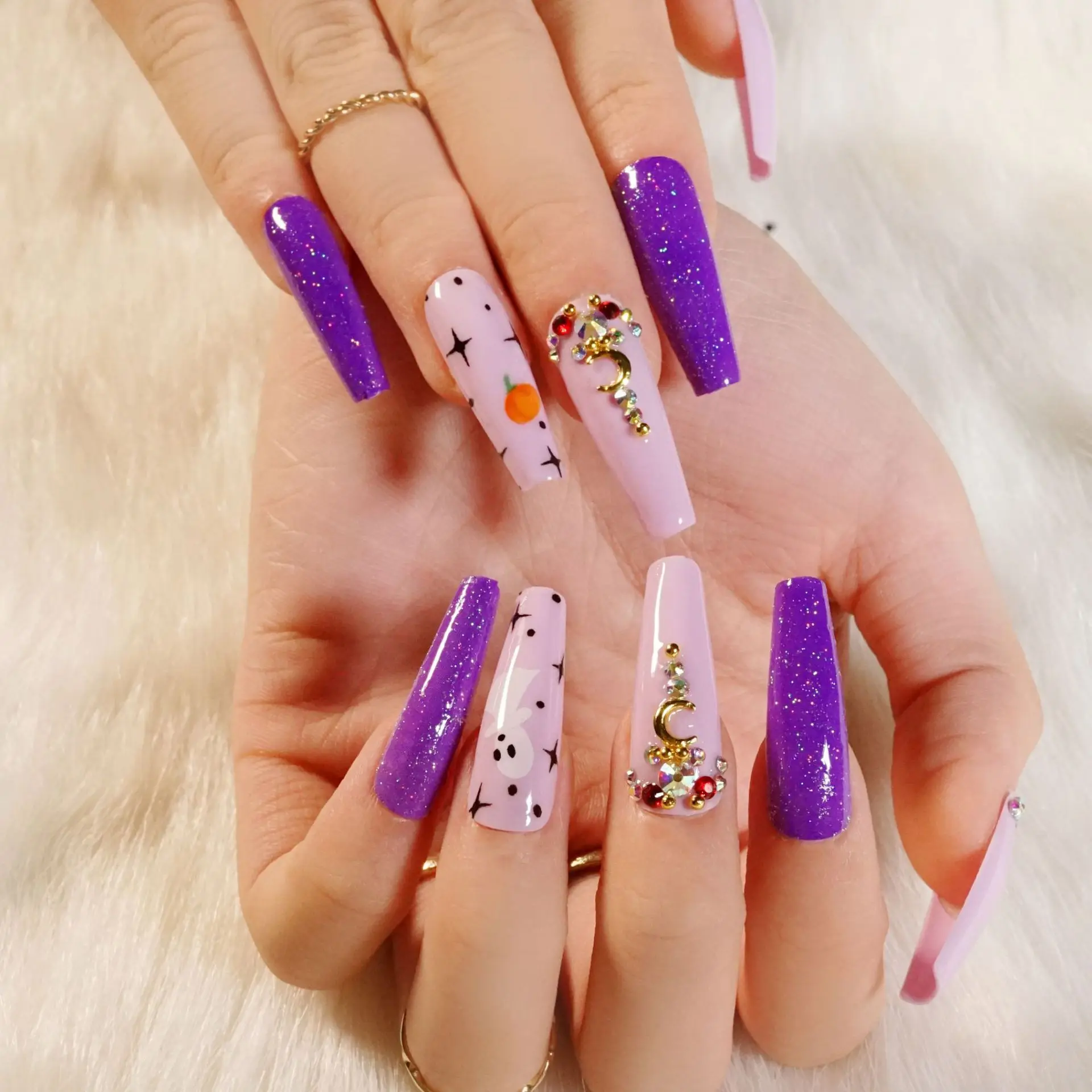 24pcs Fake Nails Halloween Long Style Full Cover Tips DIY Glue Press On Nail Supplies For Ballerina False Nail Tip
24pcs Fake Nails Halloween Long Style Full Cover Tips DIY Glue Press On Nail Supplies For Ballerina False Nail Tip