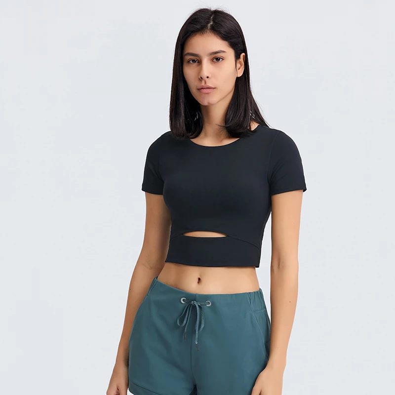 2021 summer new slimming yoga T-shirt with chest pad women fashion running sports fitness t shirts, Customized colors
2021 summer new slimming yoga T-shirt with chest pad women fashion running sports fitness t shirts, Customized colors
