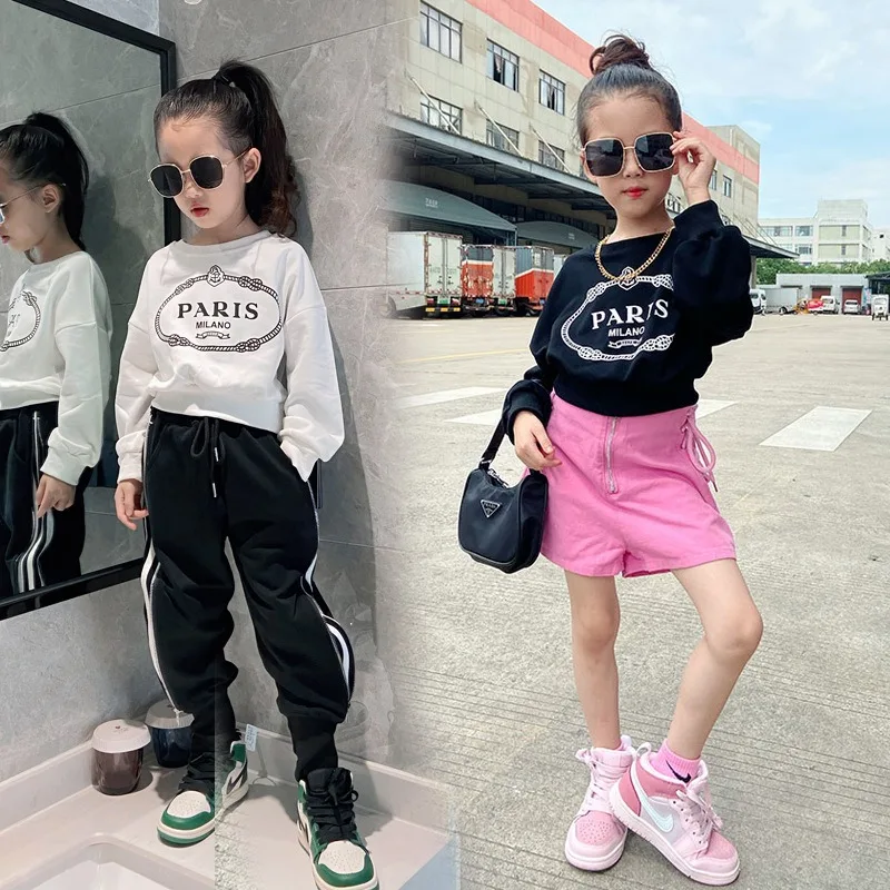 Drop shipping Girls' short long-sleeved tops for fall 2021 latest girls' clothing round neck Hoodie, Picture
Drop shipping Girls' short long-sleeved tops for fall 2021 latest girls' clothing round neck Hoodie, Picture