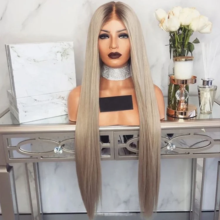 Blonde Human Hair Full Lace Wig, Middle Part Raw Indian Hair Full Lace Blond Wigs Dark Roots
Blonde Human Hair Full Lace Wig, Middle Part Raw Indian Hair Full Lace Blond Wigs Dark Roots