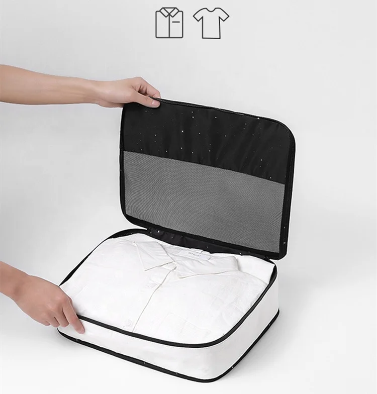 New Folding Portable Traveling Packing Organizer Travel Side-open Reusable Clear Clothes Storage Bag, Customized color
New Folding Portable Traveling Packing Organizer Travel Side-open Reusable Clear Clothes Storage Bag, Customized color