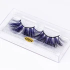 Eyelashes Your Own Brand 5d 25mm Color Mink Lashes Natural Mink False Eyelashes Create Your Own Brand Eye Lashes
