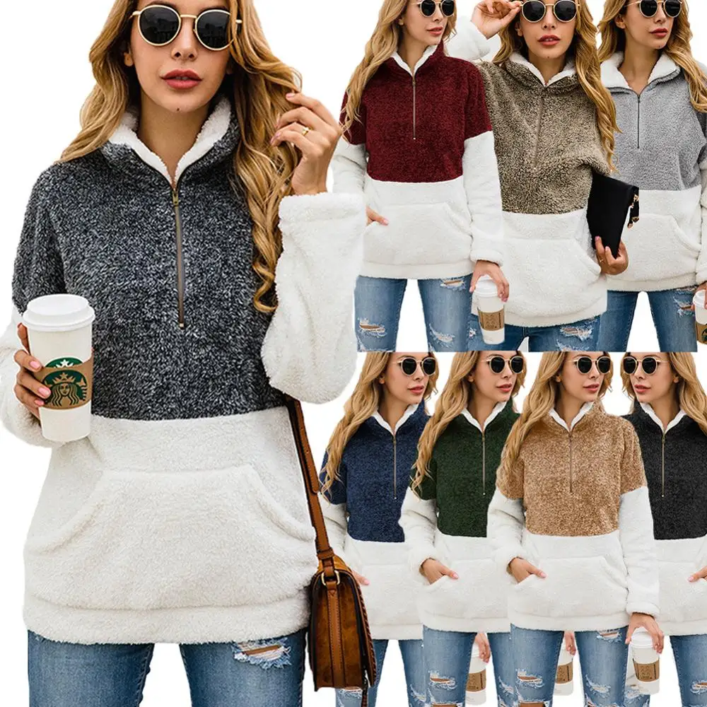 8 Colors Oversized Hoodie Leopard Patchwork Half Zip Fleece Pullover Overcoat Hoody Ladies Casual Plus Size Sweatshirt Women, Black gray, brown, coffee, black, army green, gray, wine red, blue
8 Colors Oversized Hoodie Leopard Patchwork Half Zip Fleece Pullover Overcoat Hoody Ladies Casual Plus Size Sweatshirt Women, Black gray, brown, coffee, black, army green, gray, wine red, blue