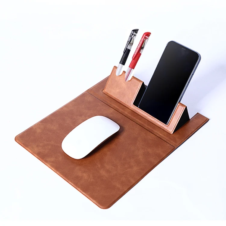 Leather Desktop Mouse pad 3 in 1 with Non-Slip Base Portable Slim Mouse Pad for Phone/Pen Holder Multi Mouse Pad with Holder
Leather Desktop Mouse pad 3 in 1 with Non-Slip Base Portable Slim Mouse Pad for Phone/Pen Holder Multi Mouse Pad with Holder