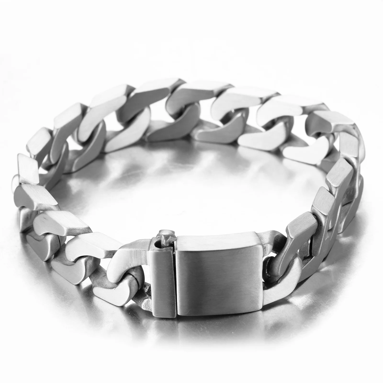 Factory Stainless Steel Europe Bracelet Jewelry Silver Chain Flat Cuban Link Stainless Steel Bracelet
Factory Stainless Steel Europe Bracelet Jewelry Silver Chain Flat Cuban Link Stainless Steel Bracelet