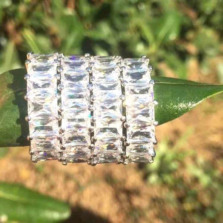 JIaLin Jewelry New fashion 925 sterling silver bling bling baguette diamond ring for women
JIaLin Jewelry New fashion 925 sterling silver bling bling baguette diamond ring for women