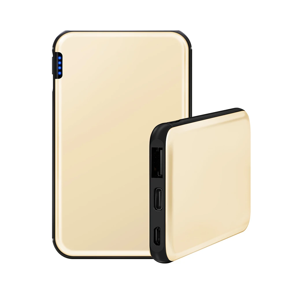 5000mAh Ultra Slim Power Bank with LED Mini Battery Bank for Mobile Phones USB Type-C Travel Charger, Black, gray, red, golden
5000mAh Ultra Slim Power Bank with LED Mini Battery Bank for Mobile Phones USB Type-C Travel Charger, Black, gray, red, golden