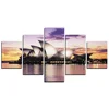 Canvas Wall Art Paintings For 5 Pcs Modern Giclee Framed Artwork The Pictures For Living Room Decoration Photo Prints On Canvas