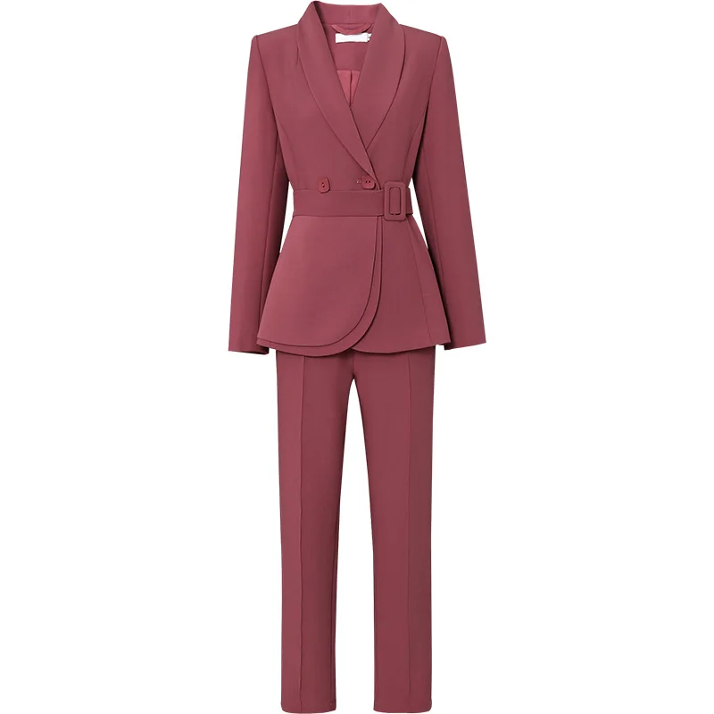 2021 Hot sell Wine red temperament recreational OL woman two piece suit office suit trendy ladies blazers
2021 Hot sell Wine red temperament recreational OL woman two piece suit office suit trendy ladies blazers
