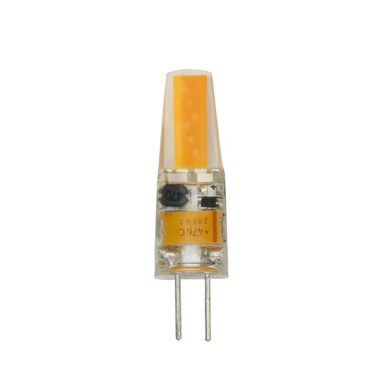 High lumen 100lm/W g4 led lamp AC/DC 12v silicon cover COB