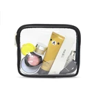 Wholesale Travel Makeup Cosmetic Bag Transparent soft Clear PVC Cosmetic Pouch Portable Toiletry Bag