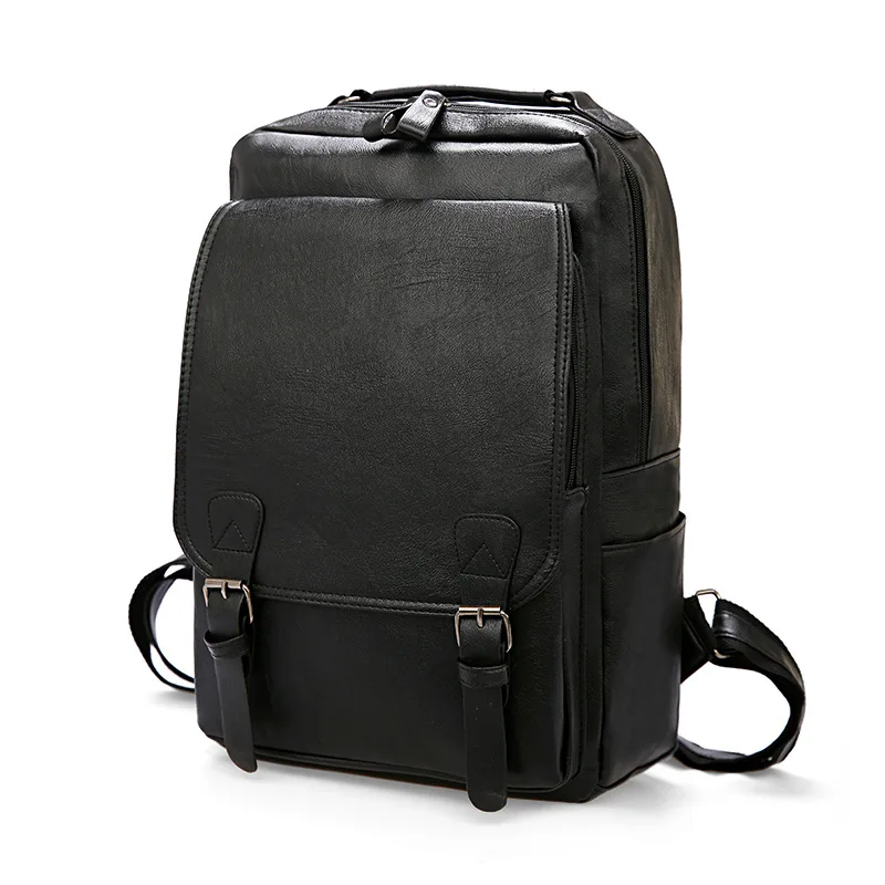 Fashion Casual Backpacks Waterproof Shoulder Bags Travel Quality PU Leather Laptop Computer Bookbag for Student Men Women, Black khaki brown
Fashion Casual Backpacks Waterproof Shoulder Bags Travel Quality PU Leather Laptop Computer Bookbag for Student Men Women, Black khaki brown