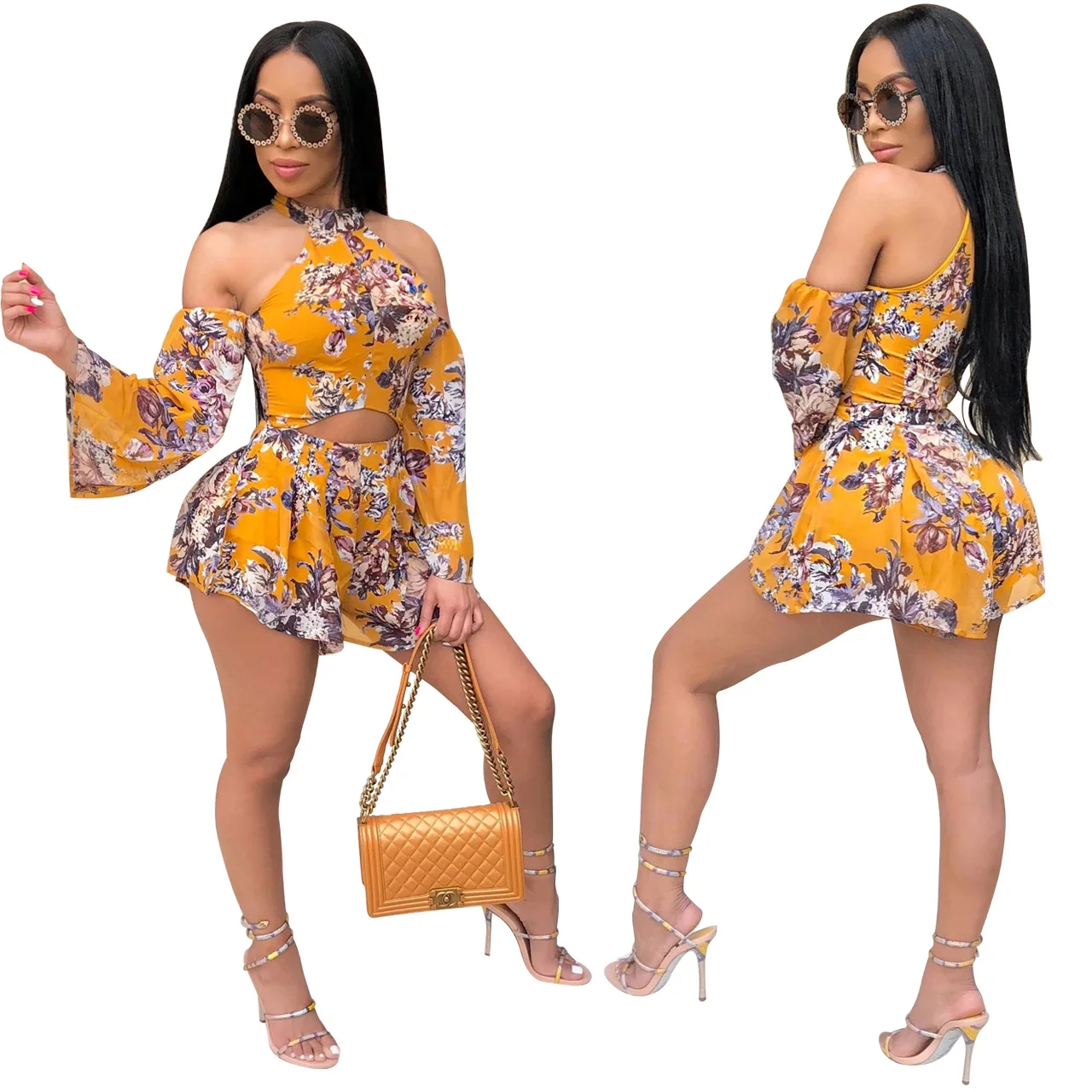 Customized Print Fashion Sexy Yellow Off Shoulder Womens Long Sleeves Ladies Dress 2020
Customized Print Fashion Sexy Yellow Off Shoulder Womens Long Sleeves Ladies Dress 2020