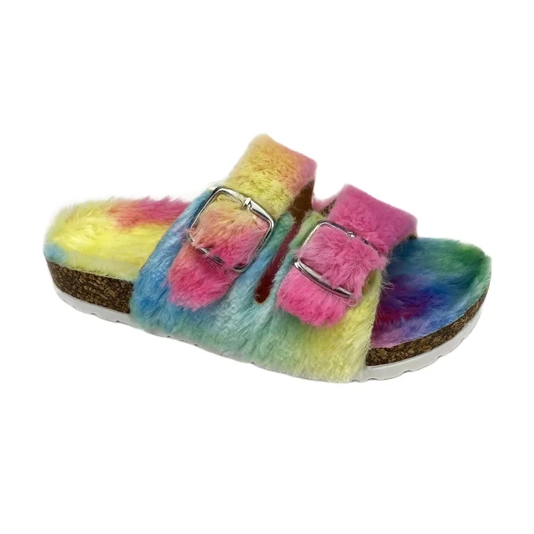 Wholesale Tie Dye Plush Shoes Sandals for Women Tie-dye Flat Slipper Fluffy Faux Fur Slippers Slides Ladies Sandal Shoes OEM
Wholesale Tie Dye Plush Shoes Sandals for Women Tie-dye Flat Slipper Fluffy Faux Fur Slippers Slides Ladies Sandal Shoes OEM