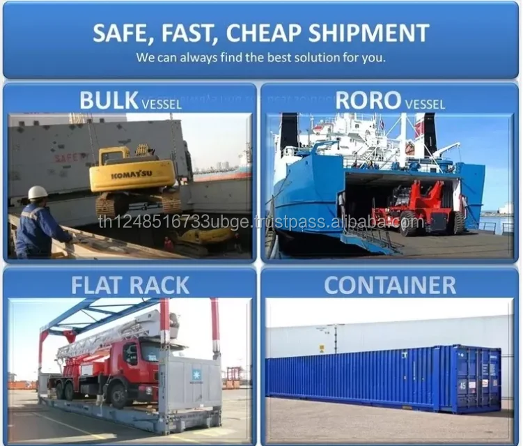 shipped by bulk vessels   ro-ro and containers all as your