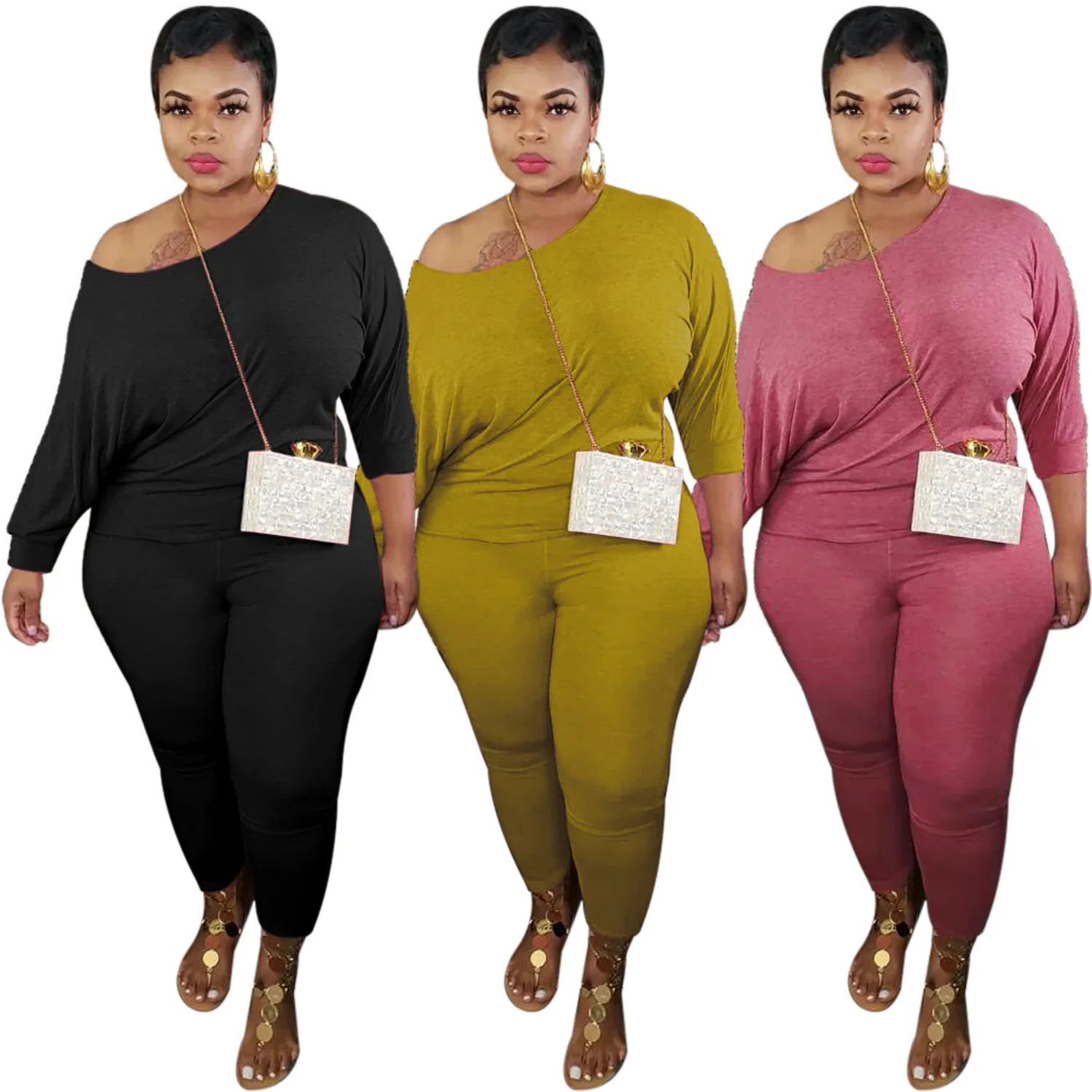 New Fashion women's XL- 5XL solid color casual plus size fall clothing plus size comfortable workout sets, As pictures
New Fashion women's XL- 5XL solid color casual plus size fall clothing plus size comfortable workout sets, As pictures