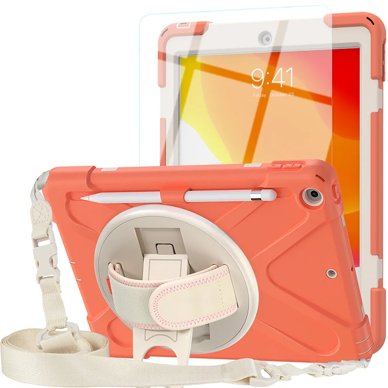 10.2 inch shockproof tablet case with Hand strip and shoulder strap for iPad 10.2" 2019/2020 universal
10.2 inch shockproof tablet case with Hand strip and shoulder strap for iPad 10.2" 2019/2020 universal