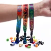 wholesale merchandise ribbon wristband cheap custom cloth bracelets as activity Souvenirs
