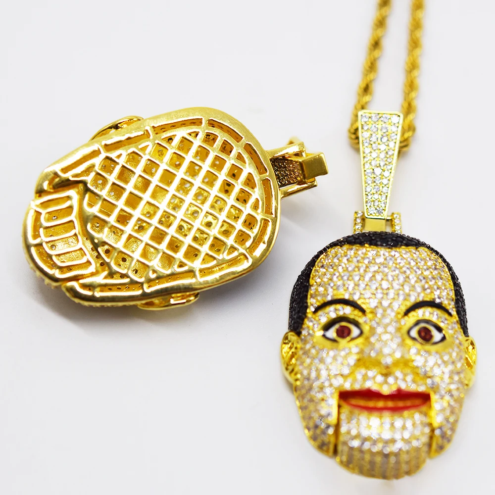 Latest Jewel Pendant Hip Hop Jewelry Vivid Sculptural Face Gold Pendant For Gifts, Customized color
Latest Jewel Pendant Hip Hop Jewelry Vivid Sculptural Face Gold Pendant For Gifts, Customized color