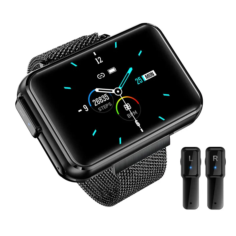KarenM 2020 trending watchbuds T91 headphone smart watch 2 IN 1phone call voice call smart watch health fitness tracker
KarenM 2020 trending watchbuds T91 headphone smart watch 2 IN 1phone call voice call smart watch health fitness tracker