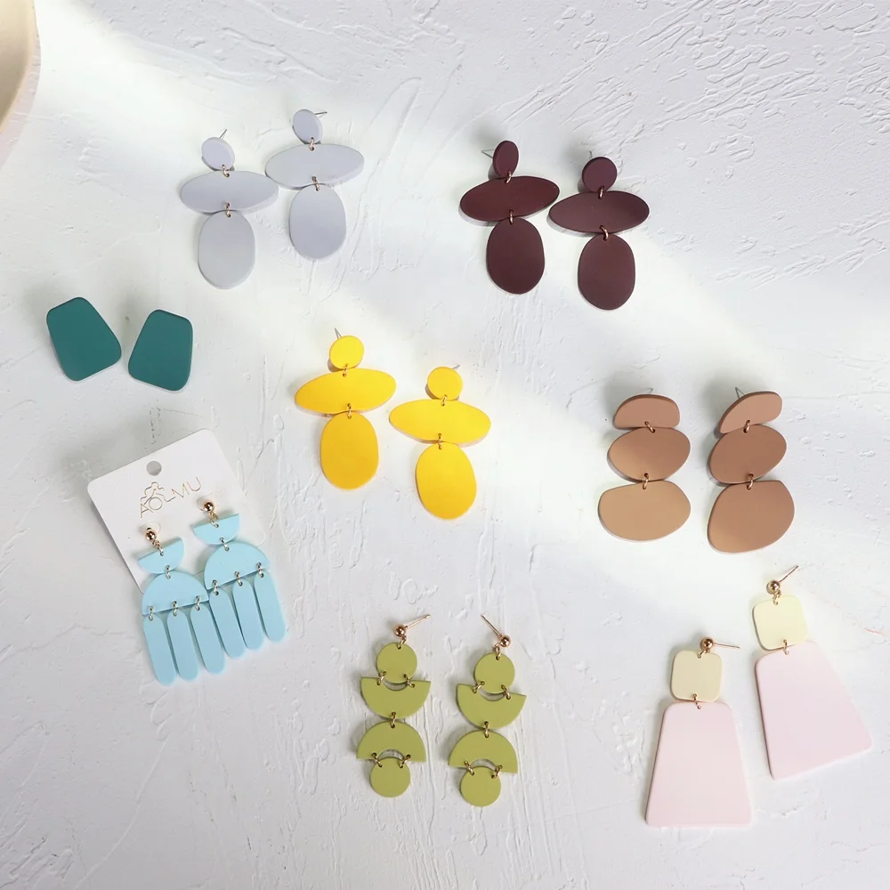 2020 Summer Fashion Modern Statement Acetate Resin Acrylic Dangle Clay Earrings For Women Geometric Hoop Drop Earrings, Colorful
2020 Summer Fashion Modern Statement Acetate Resin Acrylic Dangle Clay Earrings For Women Geometric Hoop Drop Earrings, Colorful