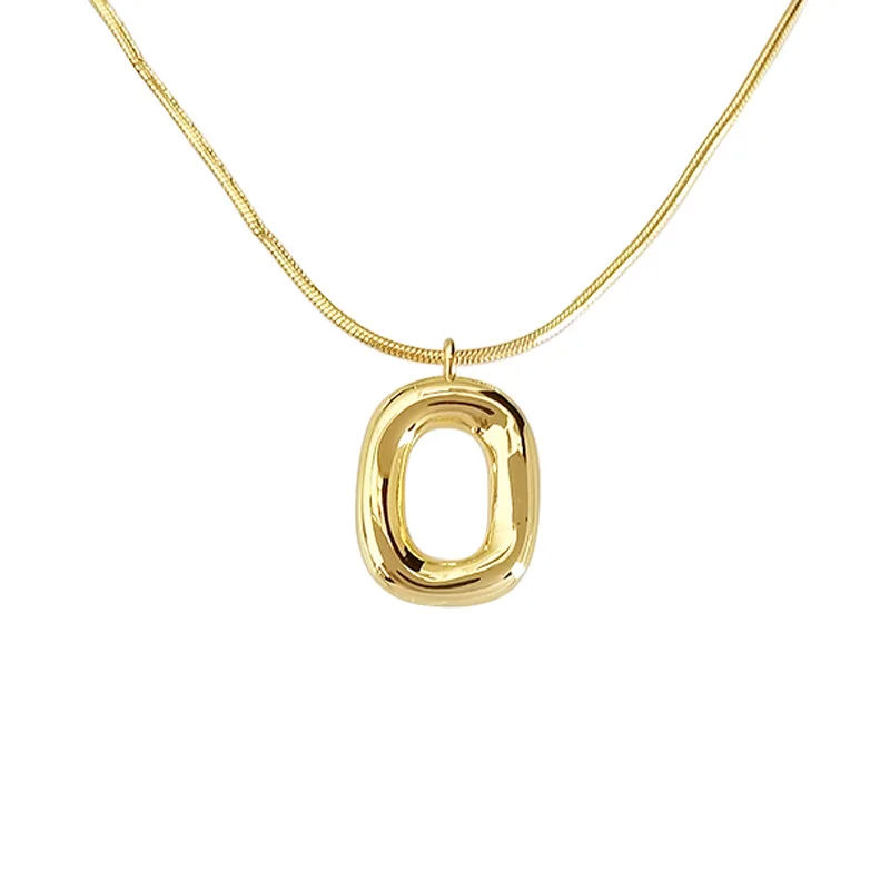INS Minimalist Women Cool Style 18K Gold Plated Brass Geometric Couple Snake Bone Chain Oval Circle Pendant Choker Necklace
INS Minimalist Women Cool Style 18K Gold Plated Brass Geometric Couple Snake Bone Chain Oval Circle Pendant Choker Necklace