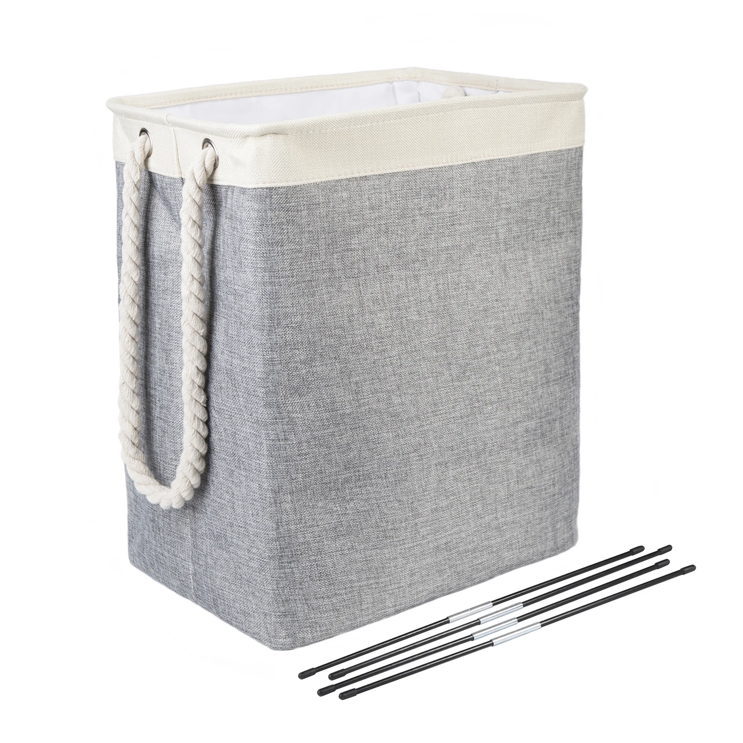 Large Capacity 65L Waterproof Cotton Linen Collapsible Storage Laundry Basket for dirty clothes (3 colors), Beige-grey
Large Capacity 65L Waterproof Cotton Linen Collapsible Storage Laundry Basket for dirty clothes (3 colors), Beige-grey