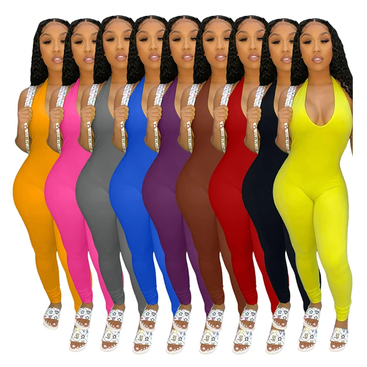AC8208 Summer Fashion Halter Trousers One Piece Romper Jumpsuit Sexy Jumpsuit Women
AC8208 Summer Fashion Halter Trousers One Piece Romper Jumpsuit Sexy Jumpsuit Women