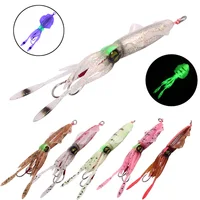 

Soft Rubber Squid 16g/45g 3pcs/packing Pvc Fishing New Glow Lure Octopus Baits Lead Squid