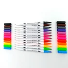 12pack dual tip fine liners watercolor kids paint brush pen with micro needle tip