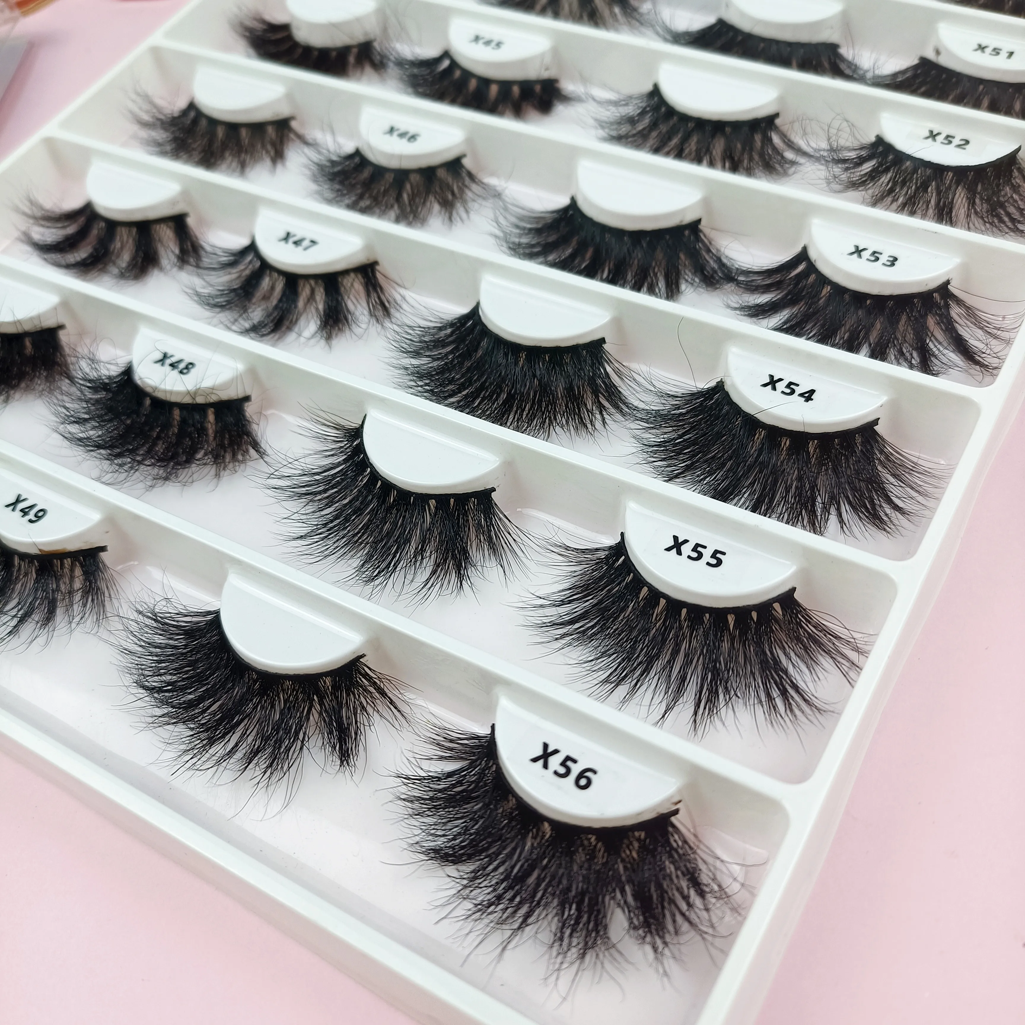 top quality half price full strip lashes popular 5d mink lashes cruelty free lashes 25 mm 
top quality half price full strip lashes popular 5d mink lashes cruelty free lashes 25 mm