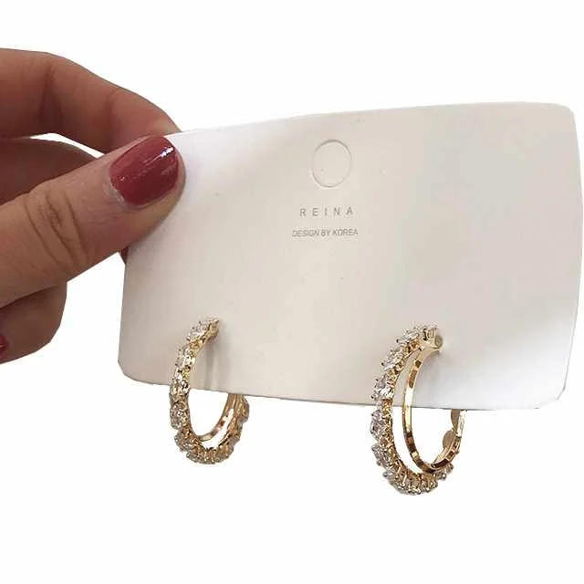 1 Pair Luxury Classic Zircon Pendant Earrings for Ladies Birthday Gift
1 Pair Luxury Classic Zircon Pendant Earrings for Ladies Birthday Gift