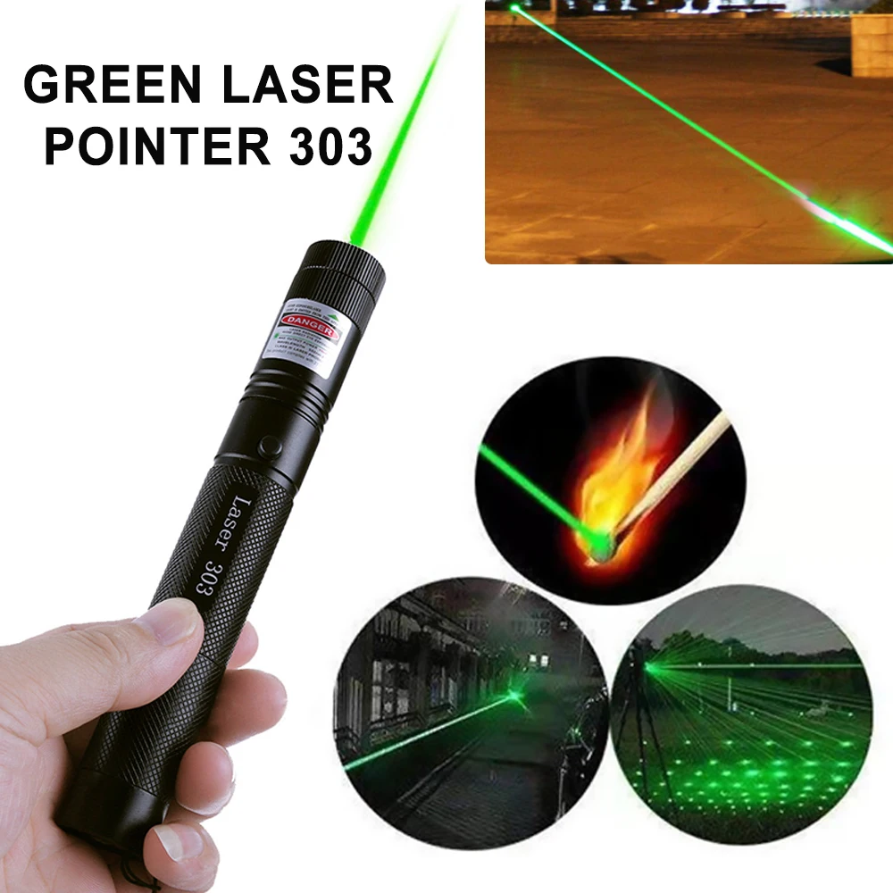 

Hunting 532 NM 5mw Green Lasers Sight 303 Pointer High Powerful Device Adjustable Focus Lazer laser Pen Head Burning Match