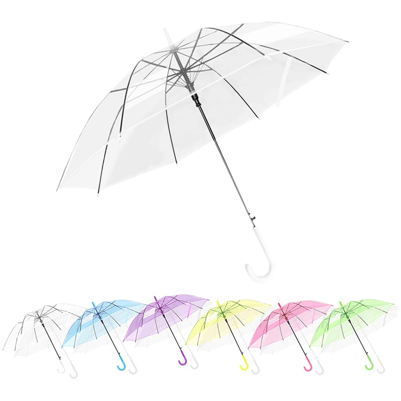 DD761 Wholesale Portable Colorful Transparent Umbrella Custom Auto Straight J Handle Parasol Clear Umbrella With Logo, Clear color pr custom
DD761 Wholesale Portable Colorful Transparent Umbrella Custom Auto Straight J Handle Parasol Clear Umbrella With Logo, Clear color pr custom