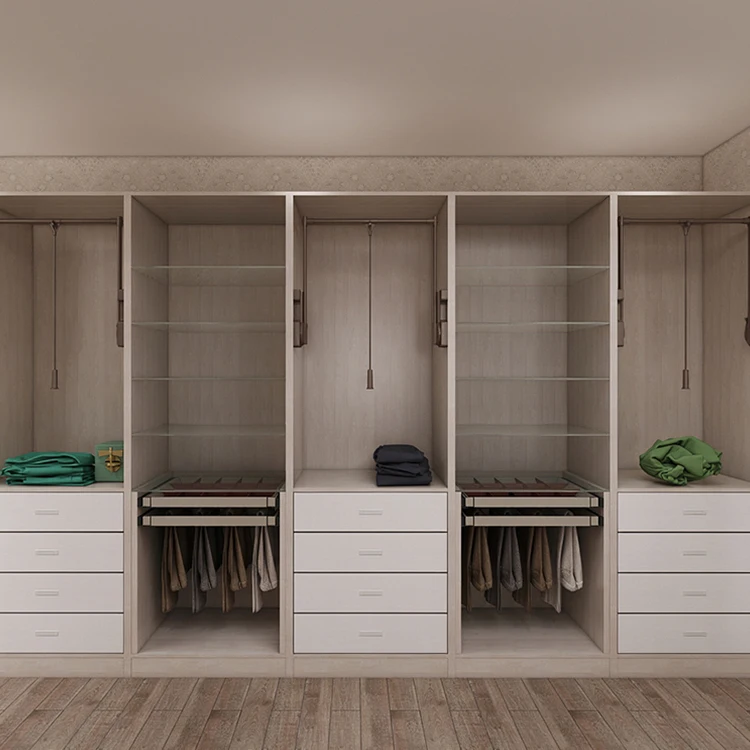 classic style wooden wardrobe almirah with mirror