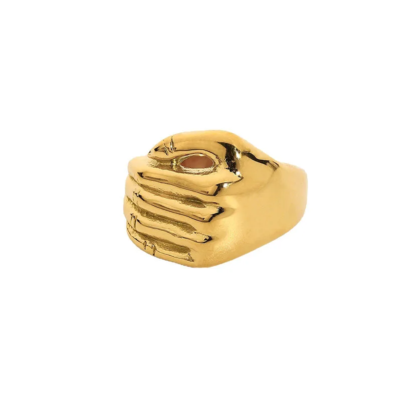 Popular Fashion 316L Stainless Steel Hug Ring Titanium Steel 18K Gold-Plated Texture Wrap Around Finger Jewelry For Women Men, Gold color
Popular Fashion 316L Stainless Steel Hug Ring Titanium Steel 18K Gold-Plated Texture Wrap Around Finger Jewelry For Women Men, Gold color