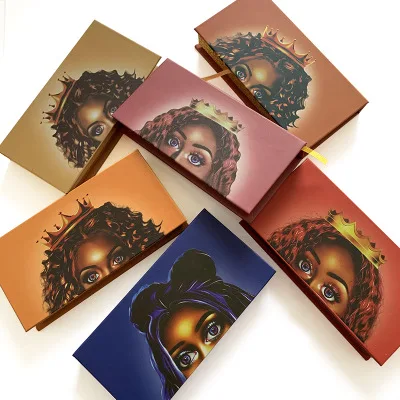 Private logo crown black girl eyelash case 25mm mink false lashes packaging lash box
Private logo crown black girl eyelash case 25mm mink false lashes packaging lash box