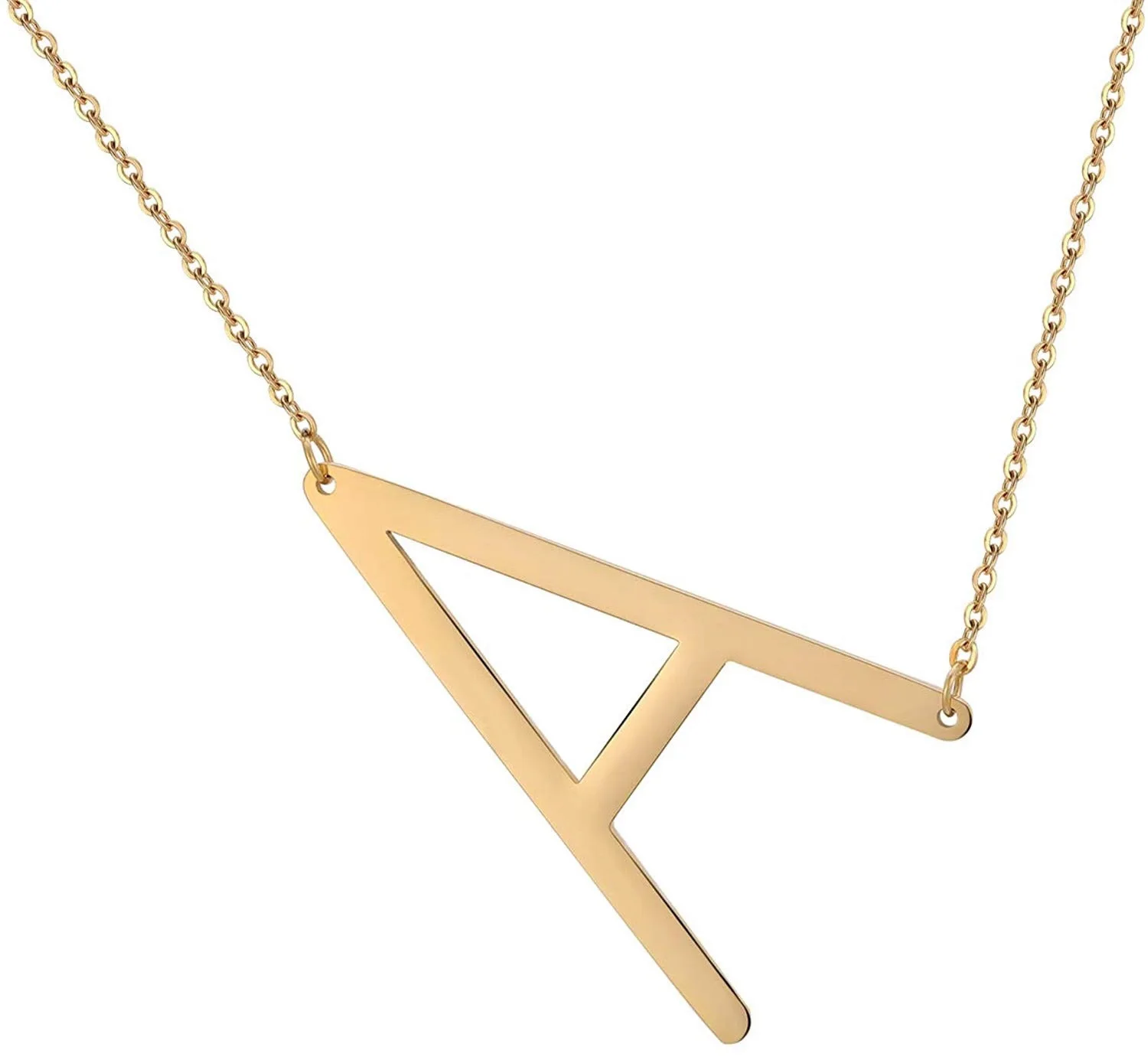 Amazon Hot Selling Large Initial Necklace Gold Plated Letter Name Stainless Steel Pendant Charm Necklace for Women Gift, Picture
Amazon Hot Selling Large Initial Necklace Gold Plated Letter Name Stainless Steel Pendant Charm Necklace for Women Gift, Picture