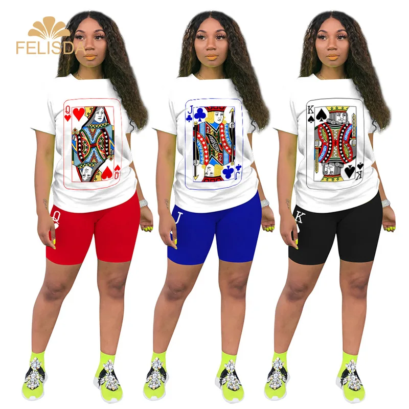Dropshipping High Quality Women's Suits Summer Breathable Casual Playing Card Printed Shirt Tights Two Piece Pants Set
Dropshipping High Quality Women's Suits Summer Breathable Casual Playing Card Printed Shirt Tights Two Piece Pants Set