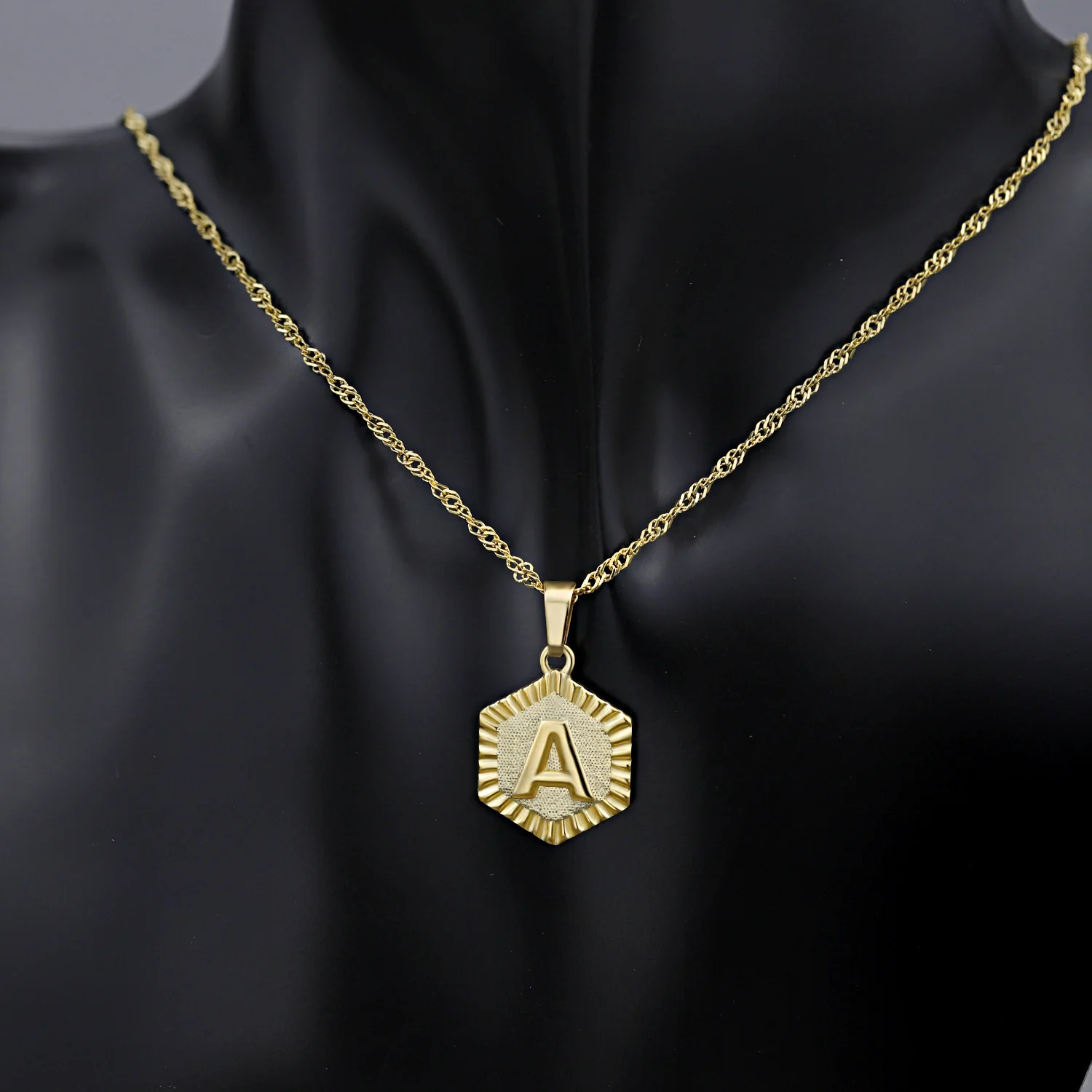 Dylam Hot Sale Necklace Wholesale Chain Popular Fashion 18K Gold Plated Stainless Steel Men Initial Necklace Alphabet Letter
Dylam Hot Sale Necklace Wholesale Chain Popular Fashion 18K Gold Plated Stainless Steel Men Initial Necklace Alphabet Letter