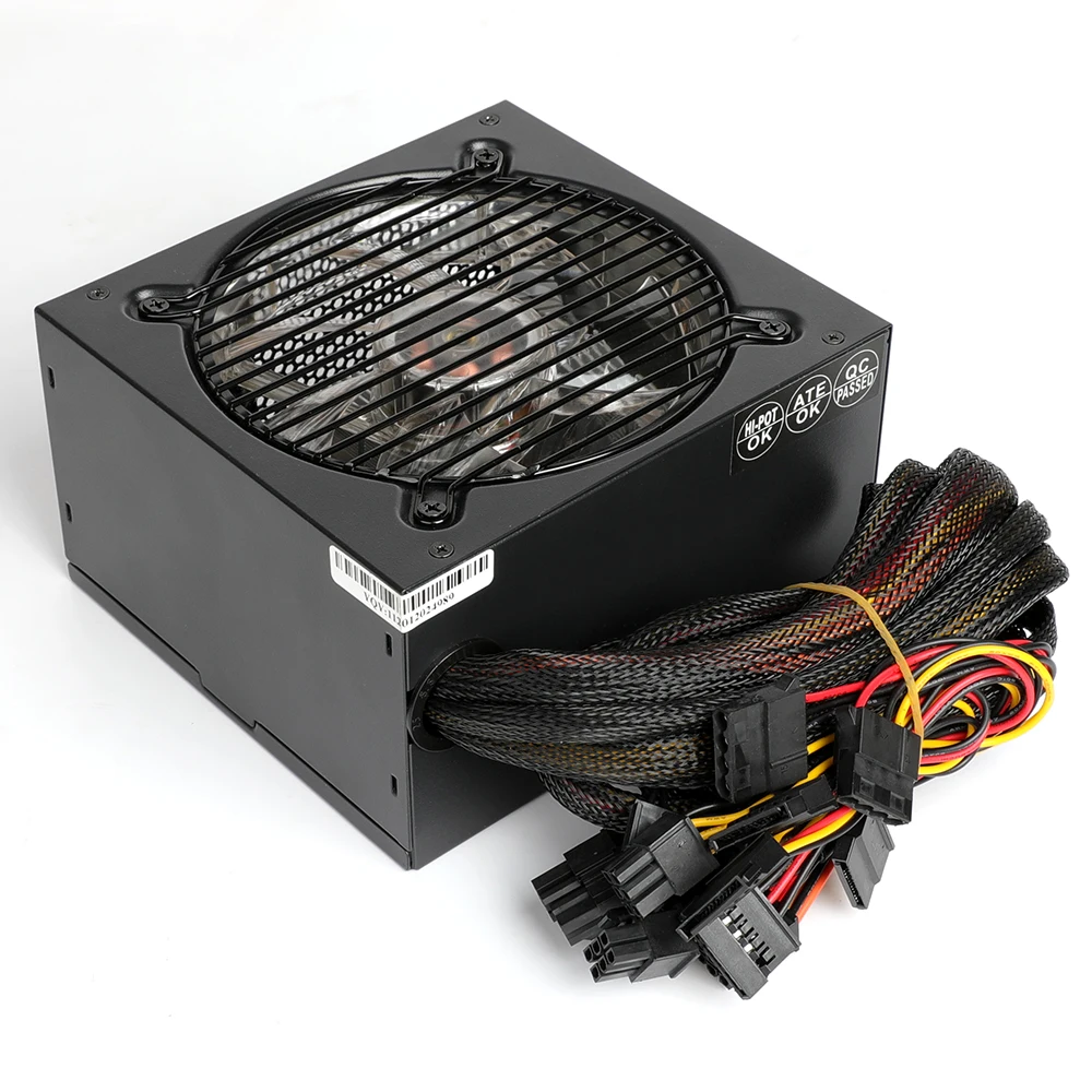 DDS005 High Quality 120mm RGB Fan pc 500W power supply gaming power supply 650w, Black
DDS005 High Quality 120mm RGB Fan pc 500W power supply gaming power supply 650w, Black