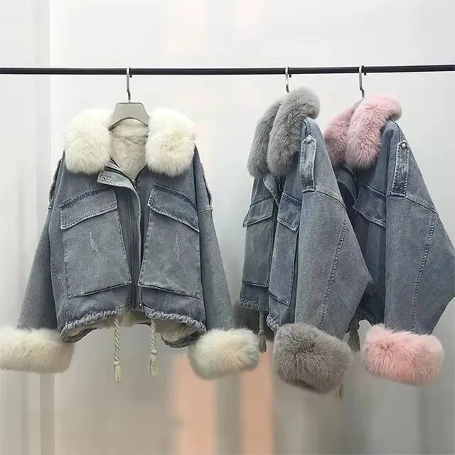 parker overcome denim jacket 2020 plus velvet denim jacket women big fur collar denim jacket women coat, Picture showed
parker overcome denim jacket 2020 plus velvet denim jacket women big fur collar denim jacket women coat, Picture showed