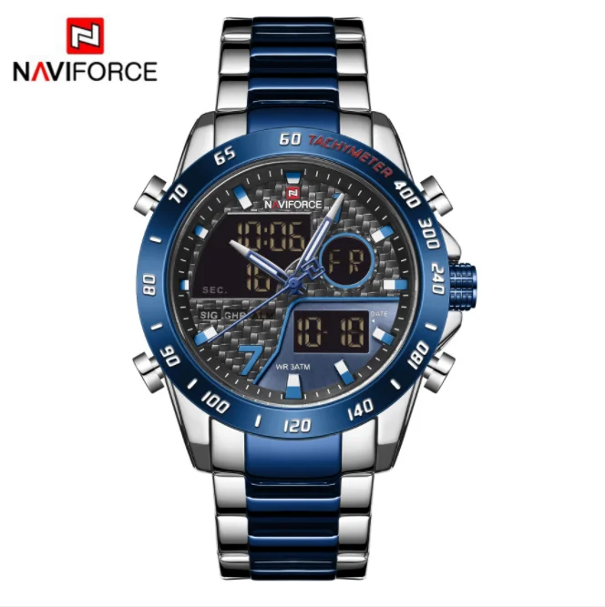 Naviforce 9171 luxury brand watch men's military digital sports steel band waterproof clock relogio masculino 2020
Naviforce 9171 luxury brand watch men's military digital sports steel band waterproof clock relogio masculino 2020