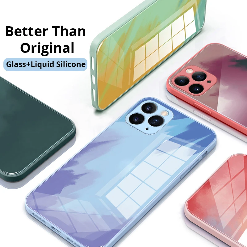 9h Tempered Glass 360 Full Protection Shockproof watercolor blank back Cover Phone Case For iPhone 11 12 13 pro max, Multi colors
9h Tempered Glass 360 Full Protection Shockproof watercolor blank back Cover Phone Case For iPhone 11 12 13 pro max, Multi colors
