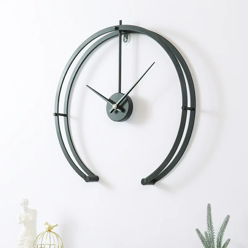 Modern Double Half Circled Minimalism Abstract Metal Home Decor Decorate Designer Nordic Wall Clock, Multi colors
Modern Double Half Circled Minimalism Abstract Metal Home Decor Decorate Designer Nordic Wall Clock, Multi colors