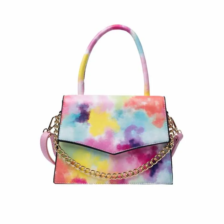 Popular sac a main Women Hand Bags Chains Crossbody Shoulder Bag Rainbow Pu Leather Luxury Handbags For Women
Popular sac a main Women Hand Bags Chains Crossbody Shoulder Bag Rainbow Pu Leather Luxury Handbags For Women